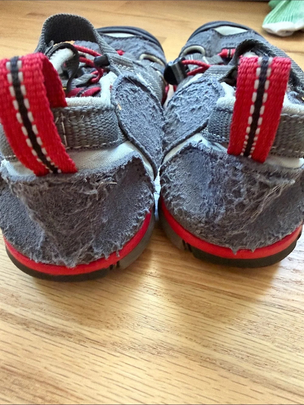 Keen Kids Gray and Red Water Shoes